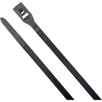 Ecm Industries Cable Ties Standard Duty 4 Inch Black 100 Pack CT4-18100UVB