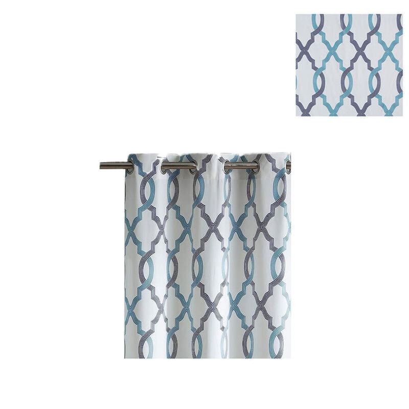 Victoria Classics Caldwell Curtain 76x84 Cm Aqua 1 Each CWL-PPR-7684-I2