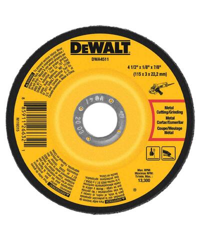  DeWalt Grinding Cut Off Wheel 1-1/2 Inch  2 Pack  DWA4511