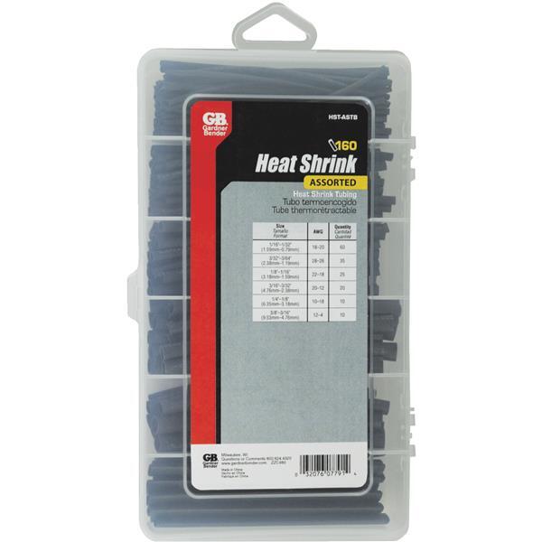  Gardner Bender Heat Shrink Tubing Contractor Pack  4 Inch  1 Each HST-ASTB