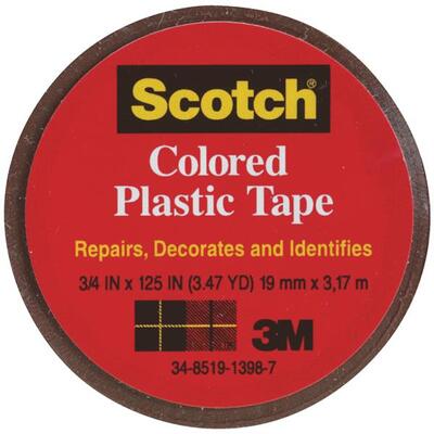  Scotch Plastic Tape 3/4 Inchx125 Inch Clear 1 Roll 190CL