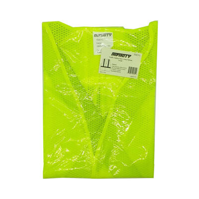  Traffic Safety Vest  Large Lime Yellow  1 Each TSVLY-L