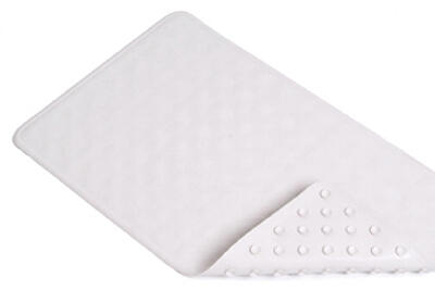 CIRC BATH MAT 14X24 WHT
