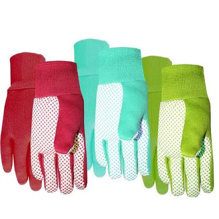 Gardening Gloves, Cotton Jersey, Assorted Colors, Women's