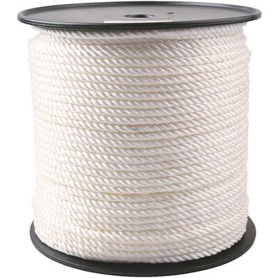  Do It Best  Twisted Nylon Rope 3/8 Inchx450 Foot White 1 Foot 700398