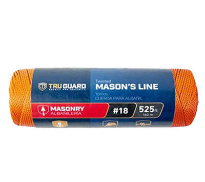  Tru Guard Nylon Mason Line #18x525 Foot  Orange 1 Each 644041