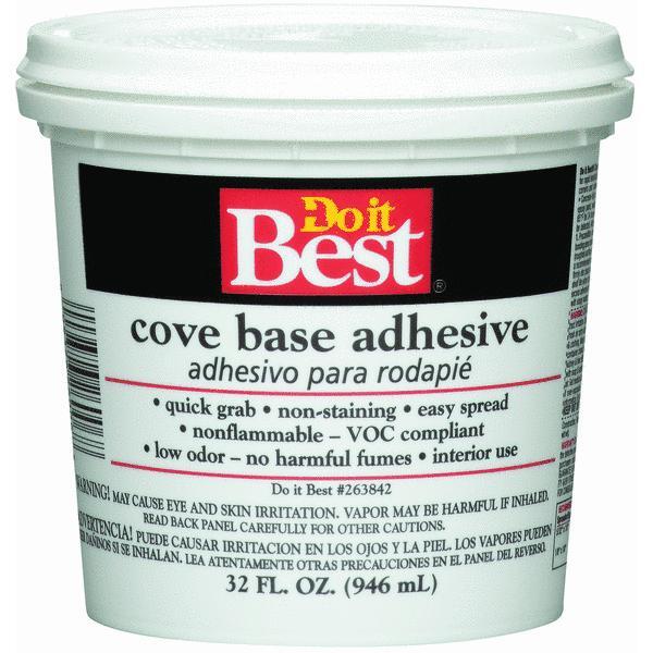 Dap Cove Base Adhesives 1 Quart Tan 1 Each 26006 M&C Home Depot
