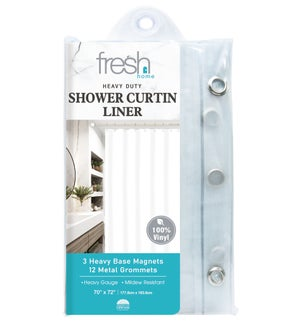 PVC SHOWER CURTAIN LINER FROST