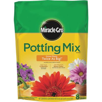 Miracle Gro Potting Mix All Purpose 8qt 1 Each 75678300: $22.10