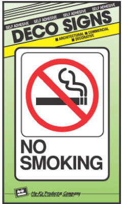  Hy-Ko So Smoking Sign 5x7 Inch 1 Each D-20