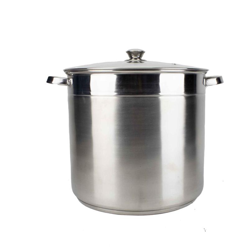 Euro Home Stock Pot With Glass Lid 20qt Stainless Steel 1 Each 3020