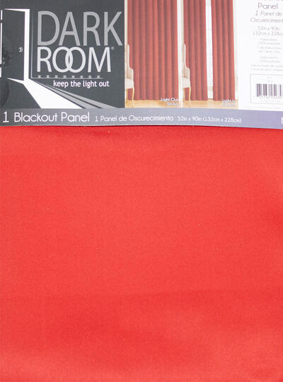 CURTAIN GRMT B/OUT PNL RED