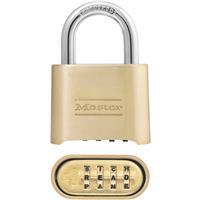  Master Lock Rubber Grip Combination Padlock 2 Inch  Brass 1 Each 175DWD