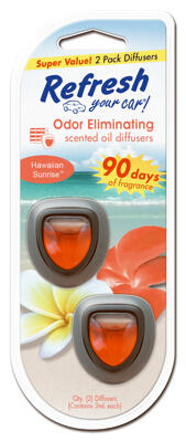 American Covers Refresh Mini Vent Diffuser 2pk Hawaiian Sunset  1 Each 09136Z