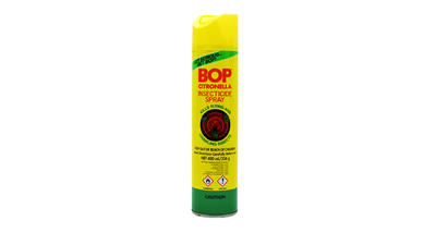 Bop Insecticide Citronella Spray 400ml 1 Each MBC35102: $11.61
