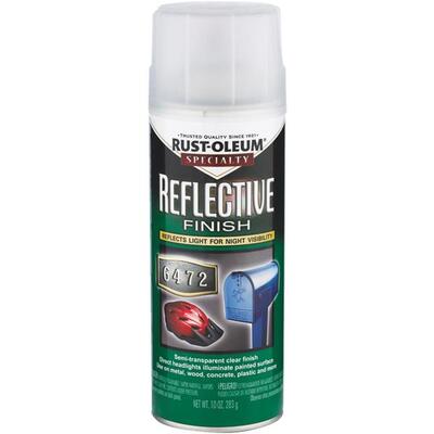 Rust-Oleum Reflective Finish Spray Paint 10oz Clear 1 Each 214944 4031255: $34.94