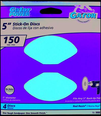  Gator Sanding Disc 150 Grit  5 Inch  Aluminum Oxide  1 Each 3000: $10.09