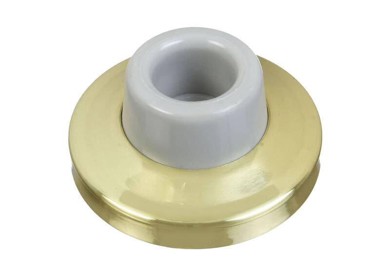  National  Wall Door Stop Polished Solid Brass 1 Each N198-069