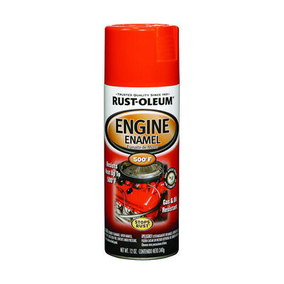 Rust-Oleum Gloss Engine Enml Spray Paint 12oz Chevy Orange 1 Each 248941