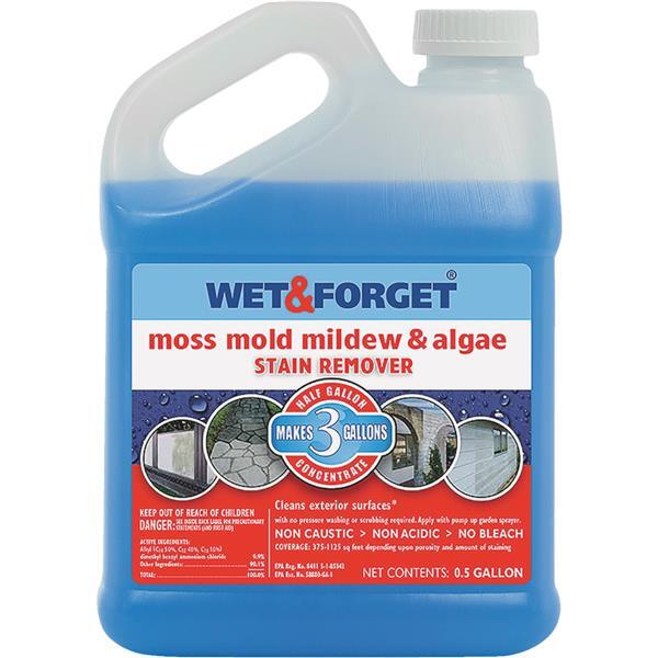 Wet And Forget Liquid Moss Mildew Stain Remover 0.5 Gal 1 Each 800003