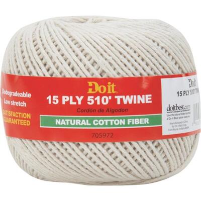 Do It Best Natural Cotton Twine 15 Ply 510 Foot 1 Each 705972