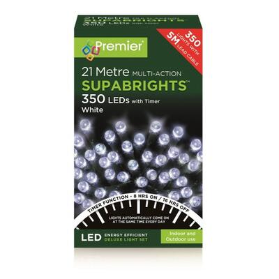 Premier Christmas Supabrights Led 350 With Timer White 1 Each: $73.69