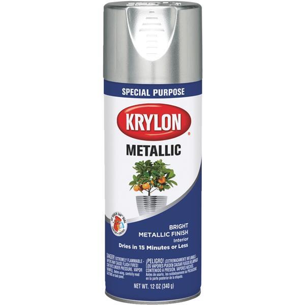 Krylon Metallic Gloss Spray Paint 11oz Bright Silver 1 Each 1401