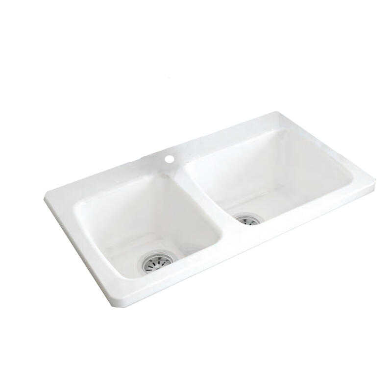 Moca Kitchen Sink White 33x20x8.7 Inch 1 Each VCOC04-0014-000-0