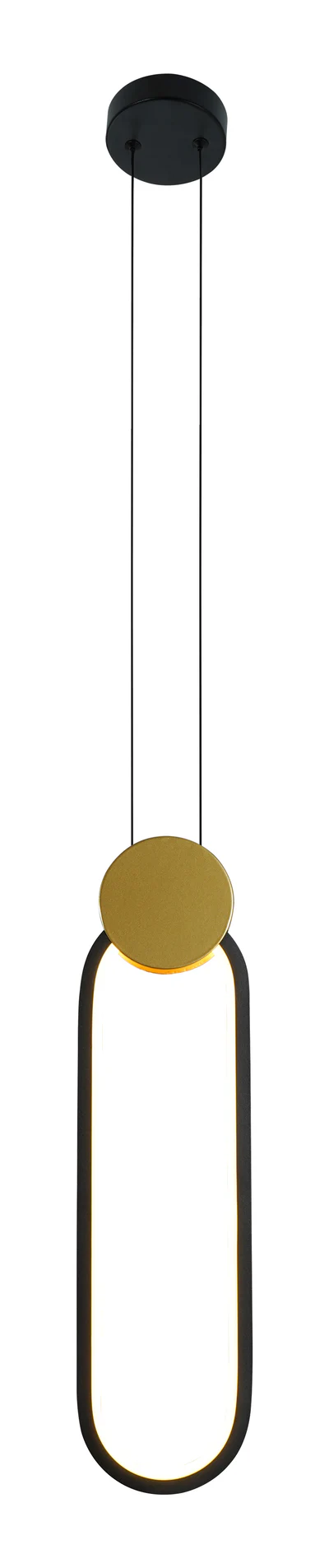 PENDANT LED LAMP 10W BLK/GLD