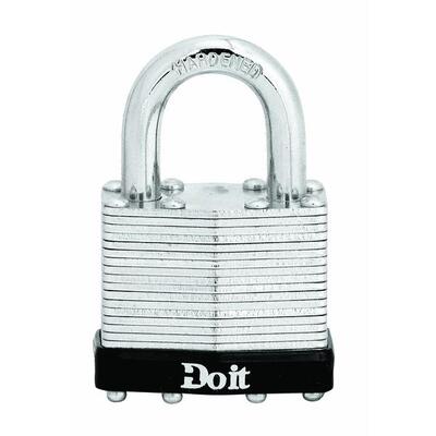 DIB Laminated Steel Pin Tumbler Padlock 1-1/2 In 1 Each 1803