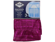 The Palace Home Collection Plaid Sheer Kitchen Curtain 1 Each 742-0434896: $22.92