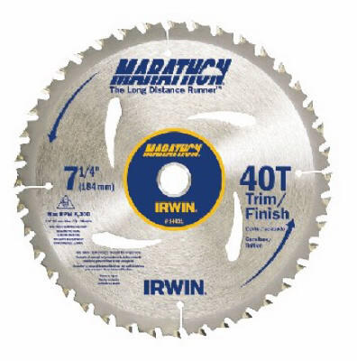  Irwin Carbide Tipped Saw Blade 40 Teeth  7-1/4 Inch  1 Each 14031