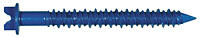 Hillman Slotted Hex WH Con Screw Anchor 1/4x3-3/4 In Blue 1 Each 375298