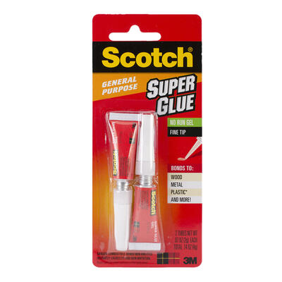  Scotch  Super Glue Gel  7oz  2 Pack  AD112