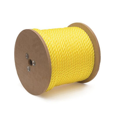  Kingcord  Polypropylene Twisted Rope 3-Strand 3/8x400 Inch  1 Each Yellow
