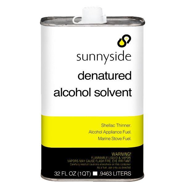 Sunnyside Denatured Alcohol Solvent 1 Quart 83432