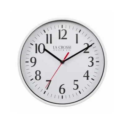 BASICS WHITE ANALOG WALL CLOCK