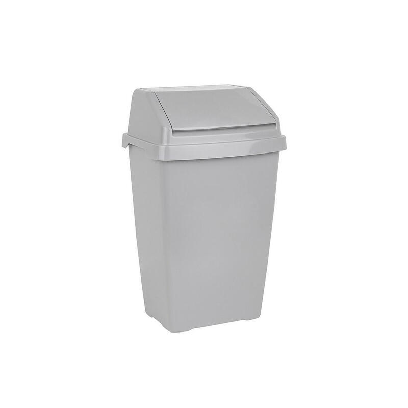 Wham Garbage Bin With Lift Top 25L Grey 1 Each 36077