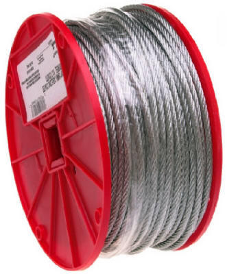  Campbell Galvanized Steel Cable  3/16 Inchx250 Foot  1 Foot 7000627: $1.85