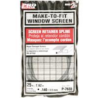  Prime Line  Screen Retainer Spline 0.140 Inchx25 Foot 1 Each P7633