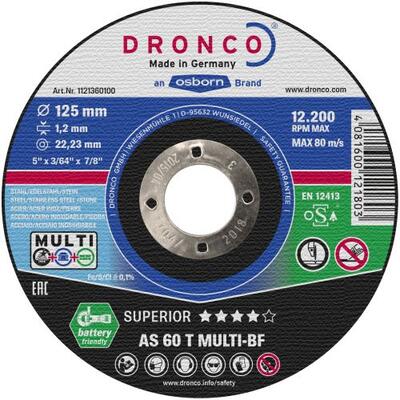 Dronco Cutting Disc Metal 4.5 Inch 115mm 1 Each 1111360: $6.44