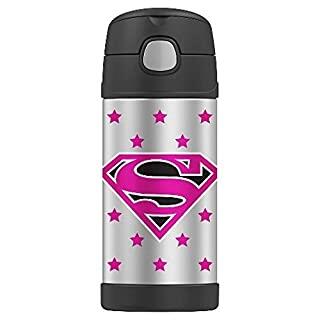 Thermos Funtainer Water Bottle Super Girl 12oz Silver 1 Each 009 9686: $55.60