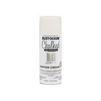 Rust-Oleum Chalked Ultra Matte Spray Paint 12oz Chiffon Cream 1 Each 302596