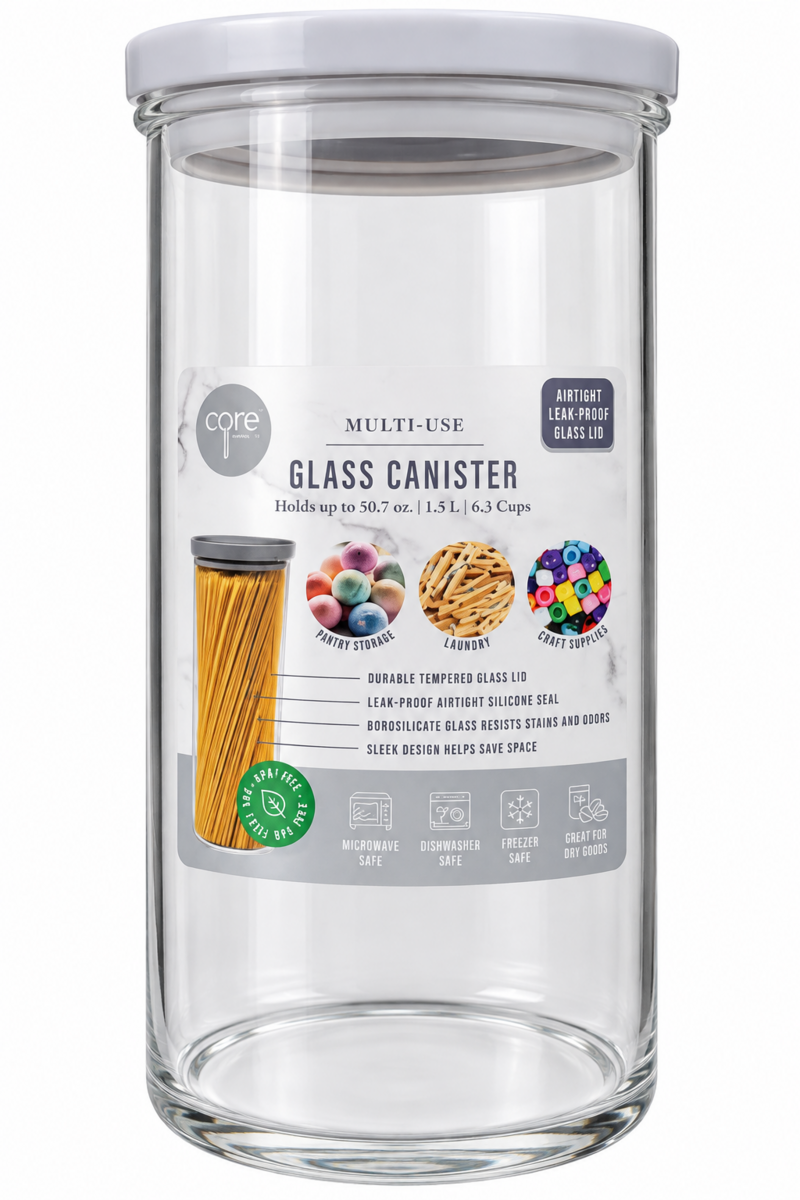 GLASS CANISTER 50.7OZ