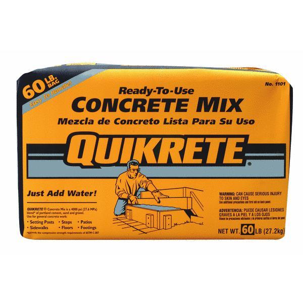  Quikrete Concrete Mix  60 Lb 1 Each 110160