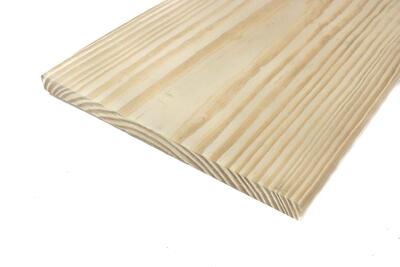 Lumber Yellow Pine C Grade S4S Treated 1x12x14 1 Length