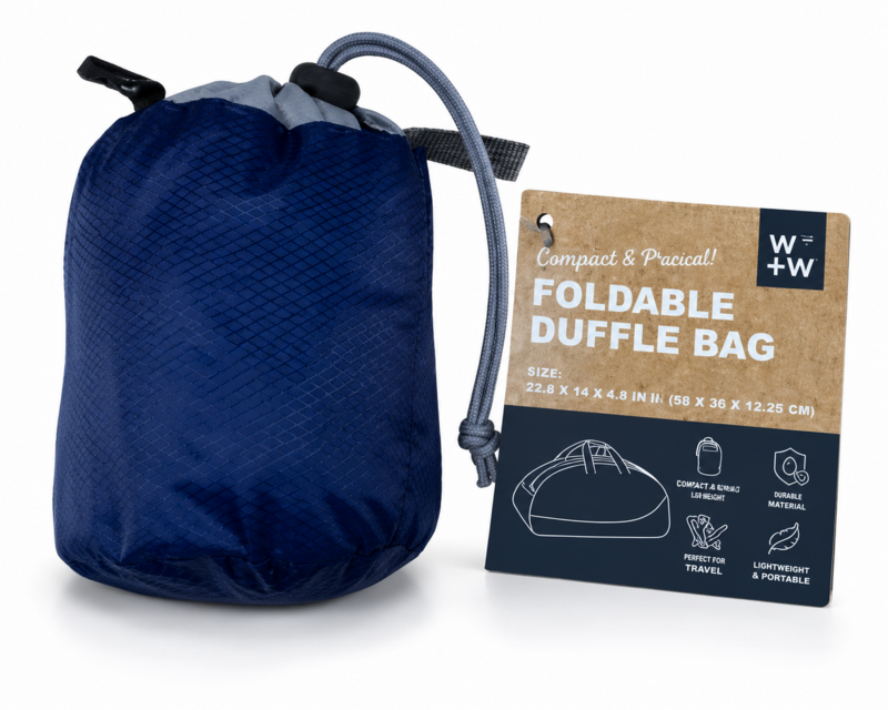 W+W FOLDABLE DUFFLE BAG NV/GY