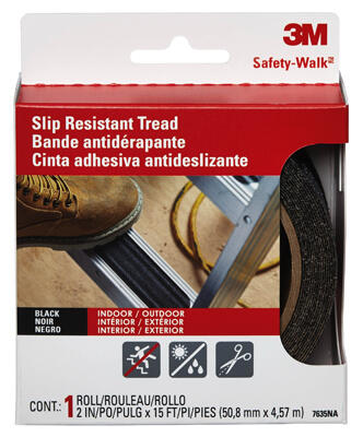  3M Resistant Tread 2x180 Inch Black  1 Each 7635 6108-R2X180