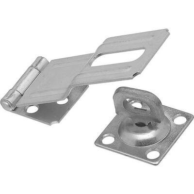  National  Staple Safety Hasp 4-1/2 Inch  Zinc 1 Each N102-921
