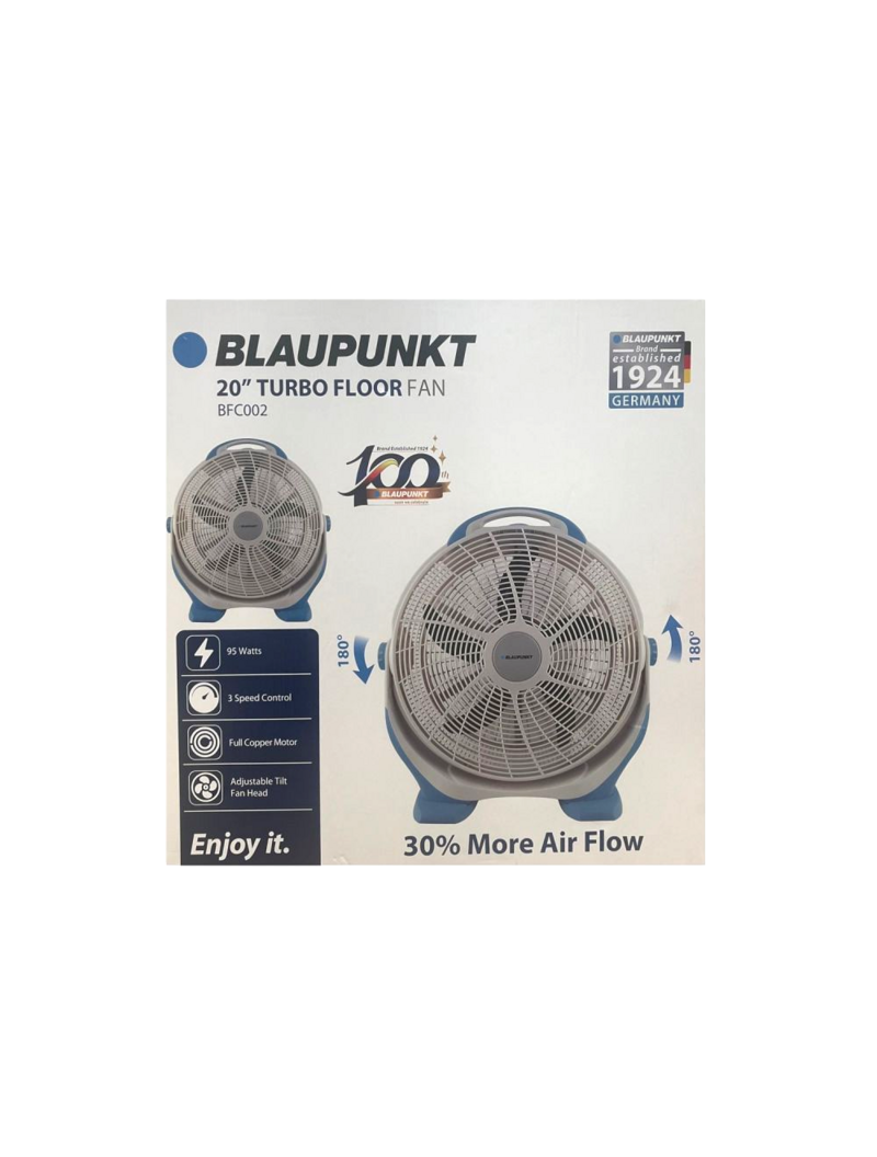 FLOOR FAN WHT 20' TURBO